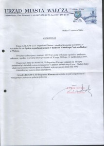 Referencje- Urząd Miasta Wałcza